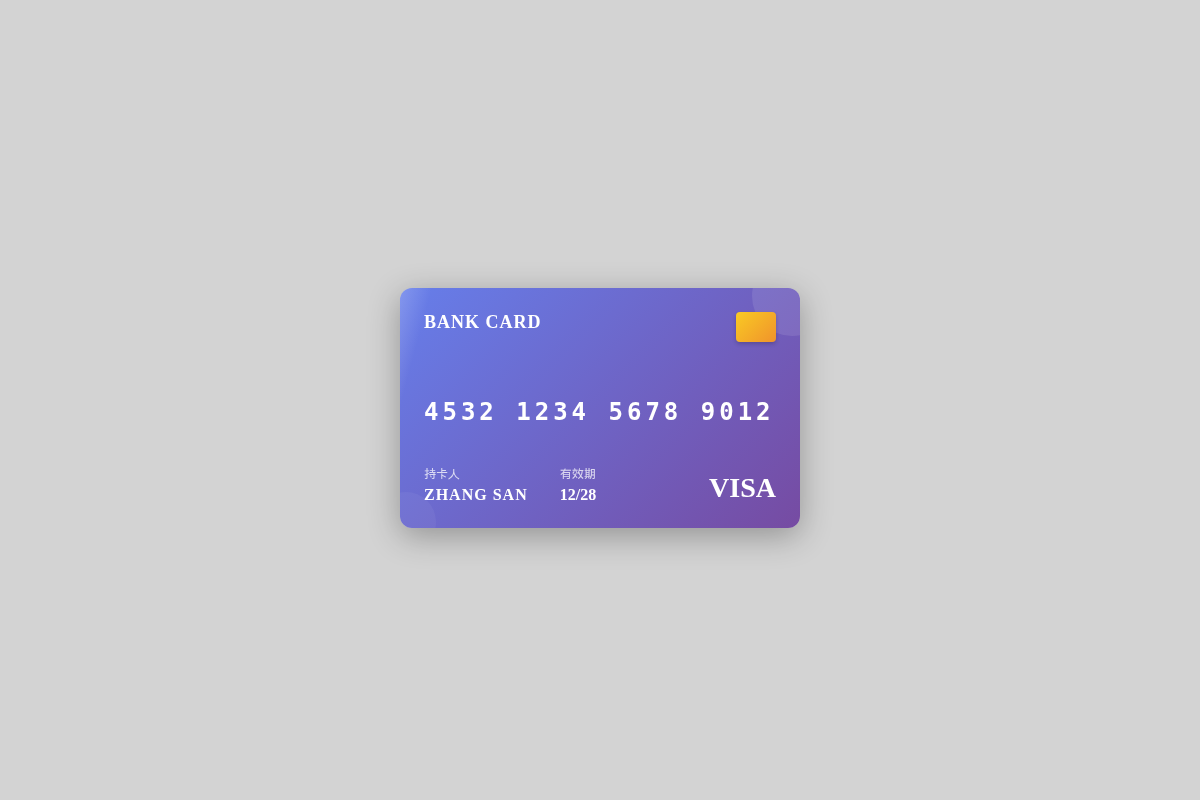 Bank Card