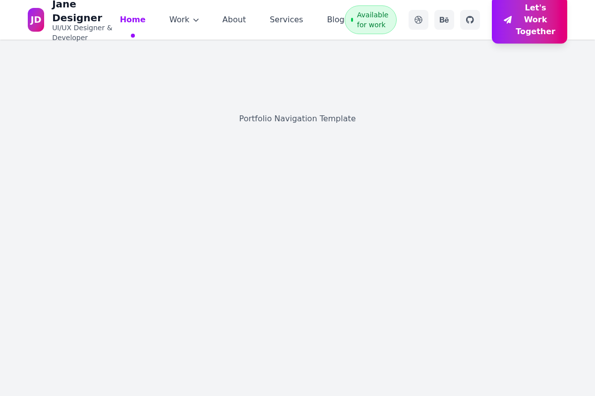 Portfolio Navigation