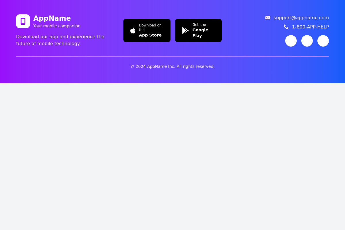 App Footer