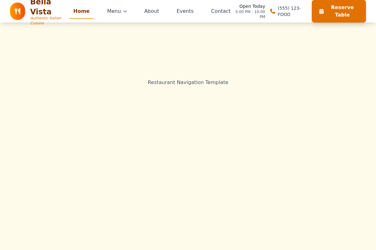 Restaurant Navigation