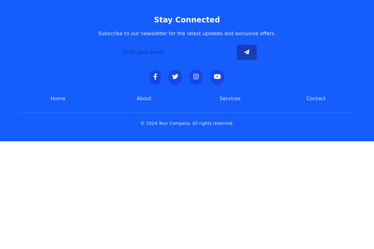 Simple Newsletter Footer