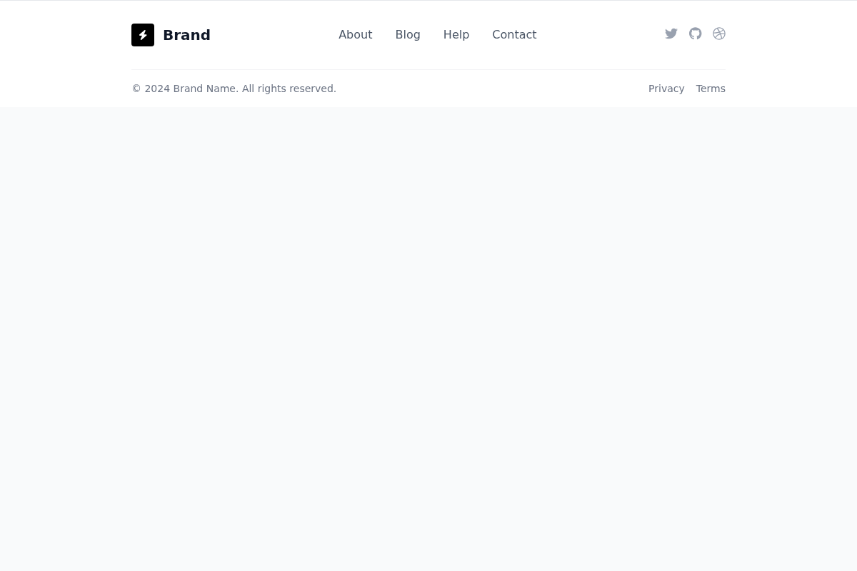 Minimalist Footer