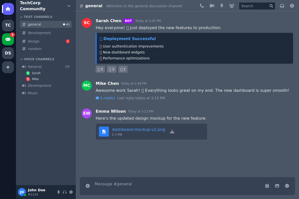 Discord-style Chat