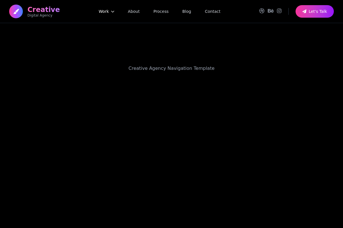 Creative Agency Navigation