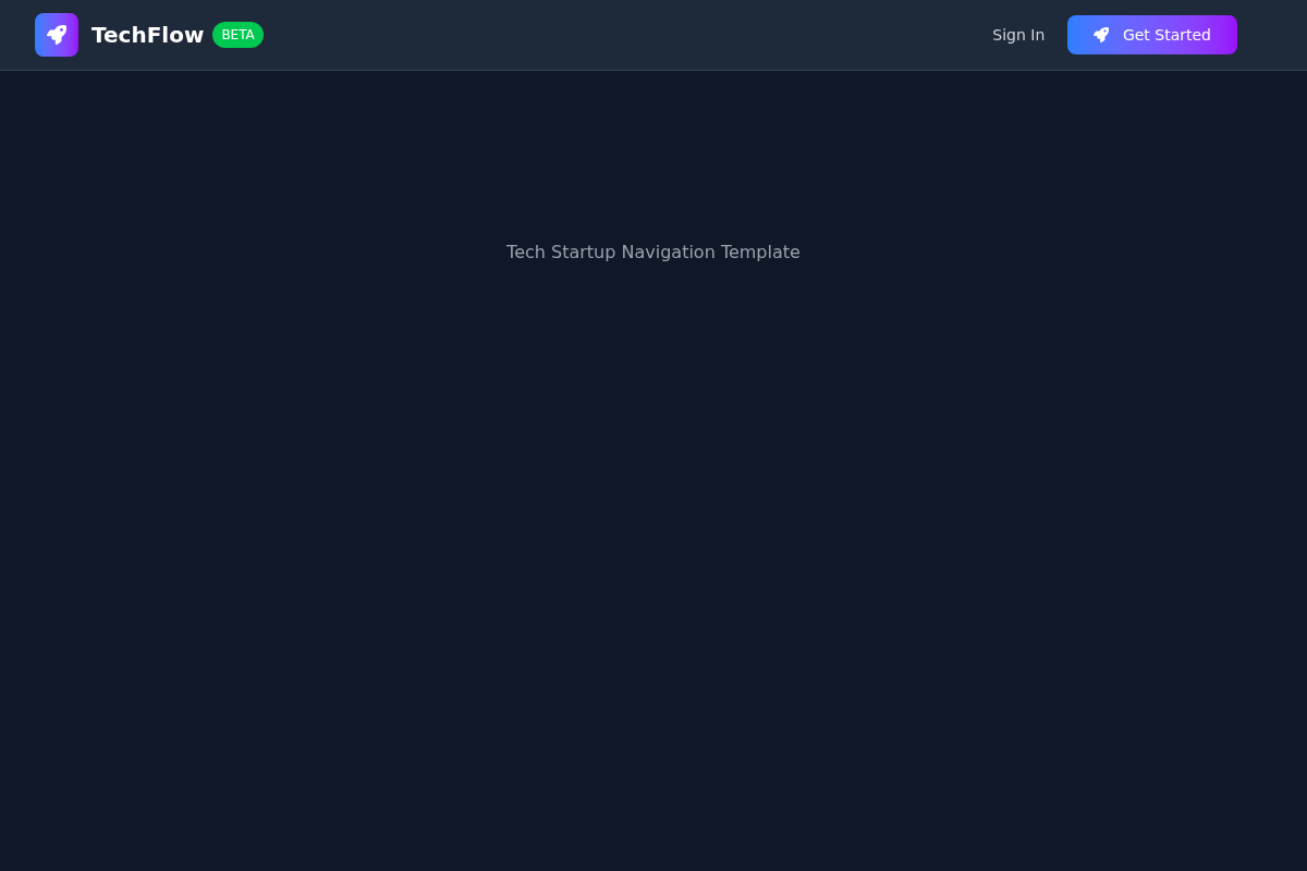 Tech Startup Navigation