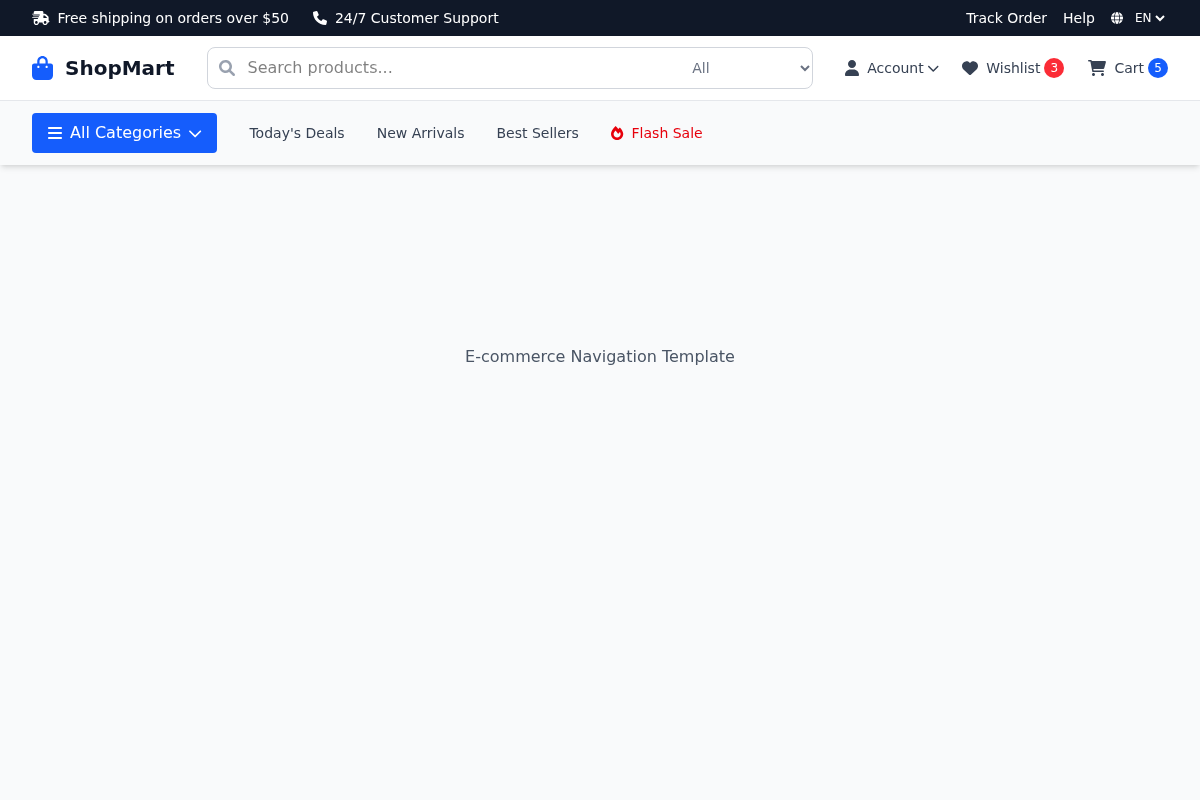 E-commerce Navigation