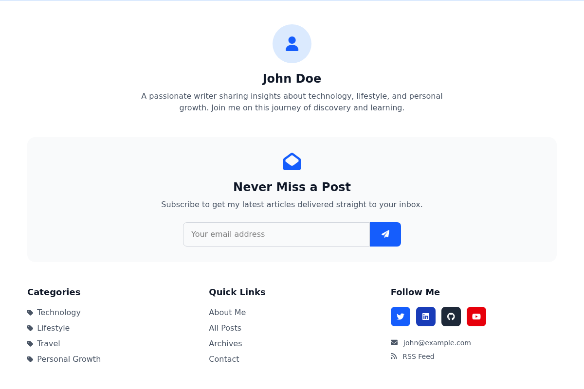 Blog Footer